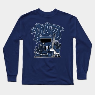 Sneaker Vibes Brave Blue Long Sleeve T-Shirt